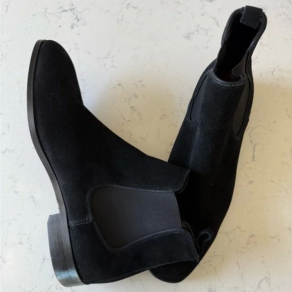 Aldo | Shoes | Aldo Mens Black Suede Chelsea Boots Size  display picture 1